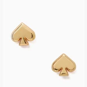 NWOT Kate Spade Gold Everyday Spade Metal Stud Earrings